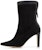 (W) 마놀로 블라닉 블랙 스웨이드 앵클 부츠 322-2401-0001