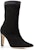 (W) 마놀로 블라닉 블랙 스웨이드 앵클 부츠 322-2401-0001
