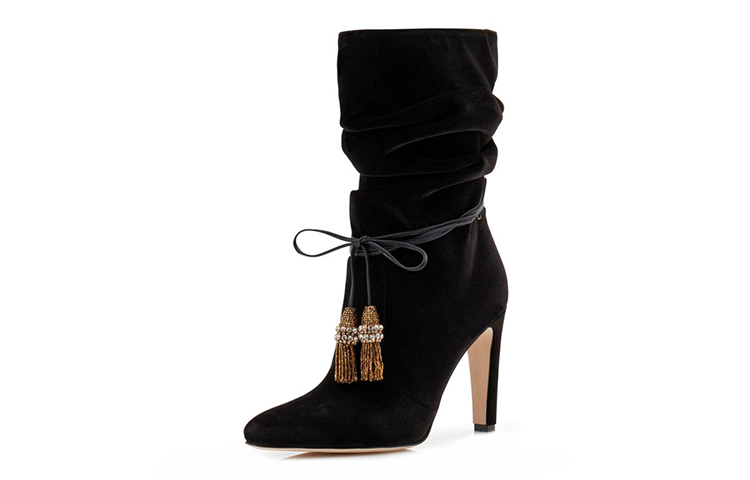 (W) Manolo Blahnik Ankle Boot 'Black Velvet' 圖 3