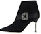 (W) Manolo Blahnik But Buku Lali 'Black Zipper Stiletto' 223-1450-0015