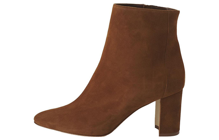 (W) Manolo Blahnik Ankle Boot 'Brown Leather Pointed Toe'