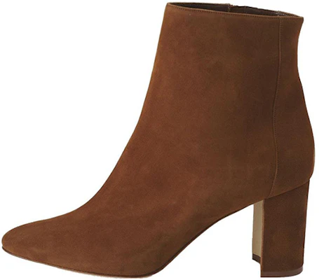 (Women) Manolo Blahnik Ankle Boot 'Brown Leather Pointed Toe' 219-0365-2107 Buy (Women) Manolo Blahnik Ankle Boot 'Brown Leather Pointed Toe' 219-0365-2107