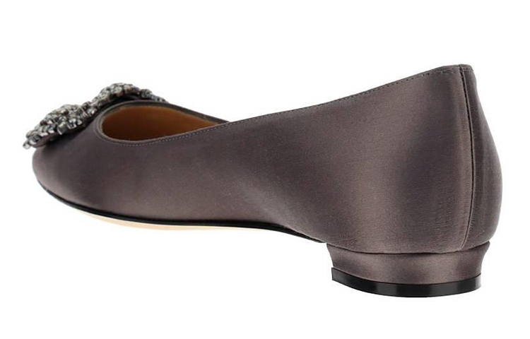 Shop (W) 마놀로 블라닉 크리스탈 그레이 플랫 9XX-0348-0212