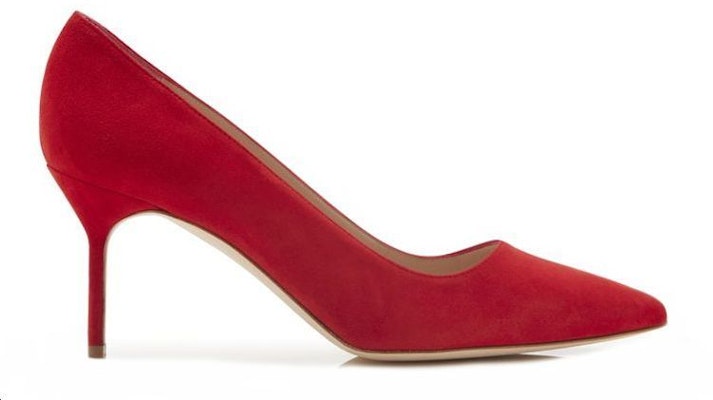 (Women) Manolo Blahnik BB 70 'Red Suede Pointed Toe' 9XX-0415-0016 Order (Women) Manolo Blahnik BB 70 'Red Suede Pointed Toe' 9XX-0415-0016