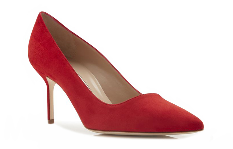 (W) Manolo Blahnik BB 70 'Red Suede Pointed Toe' 圖 3