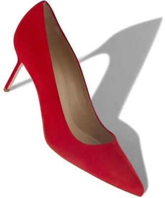 (Women) Manolo Blahnik BB 70 'Red Suede Pointed Toe' 9XX-0415-0016 Shop (Women) Manolo Blahnik BB 70 'Red Suede Pointed Toe' 9XX-0415-0016