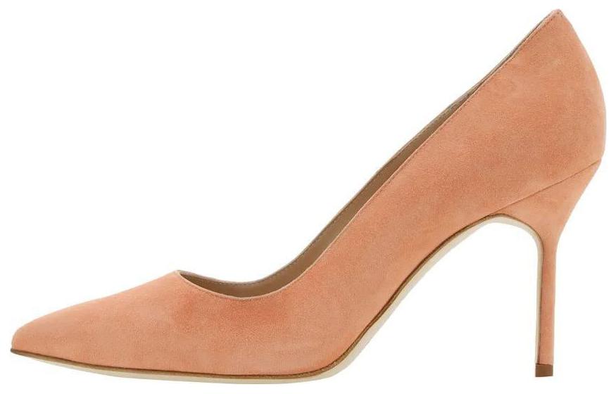 (W) Manolo Blahnik BB 'Nude Suede'