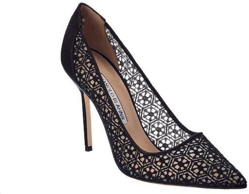 (Women) Manolo Blahnik BBla 'Black Pointed-Toe Stiletto' 422-1448-9750 Shop (Women) Manolo Blahnik BBla 'Black Pointed-Toe Stiletto' 422-1448-9750