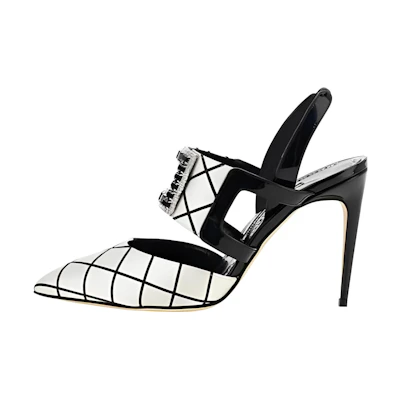(W) Manolo Blahnik Bimix 'Black and White'