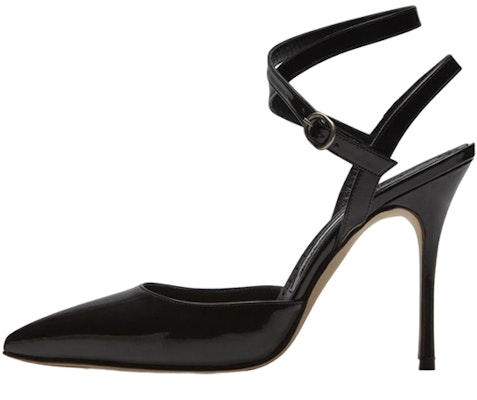 (W) Manolo Blahnik Tacón Alto Hebilla 'Negro Patentado' 419-0487-0002 Buy (W) Manolo Blahnik Tacón Alto Hebilla 'Negro Patentado' 419-0487-0002