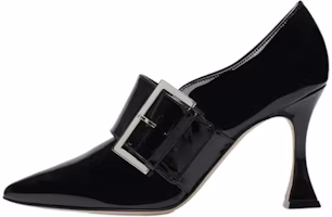 (Women) Manolo Blahnik Buckle Pointed-Toe High Heels 'Black Patent' 322-2180-0001 (Women) Manolo Blahnik Buckle Pointed-Toe High Heels 'Black Patent' 322-2180-0001