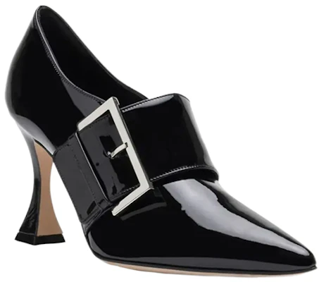 (W) Manolo Blahnik Tumit Tinggi Hujung Runcing 'Black Patent' Dengan Gancu 322-2180-0001 Order (W) Manolo Blahnik Tumit Tinggi Hujung Runcing 'Black Patent' Dengan Gancu 322-2180-0001