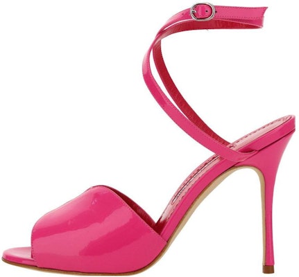 (Women) Manolo Blahnik Buckle Round Toe Slide 'Pink Fashion' 123-2189-6713 Buy (Women) Manolo Blahnik Buckle Round Toe Slide 'Pink Fashion' 123-2189-6713