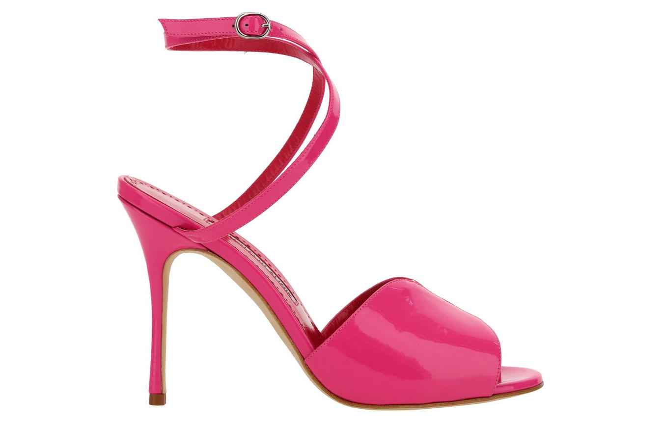 Order (W) Manolo Blahnik Gesper Toe Bulat Slide 'Fashion Pink' 123-2189-6713