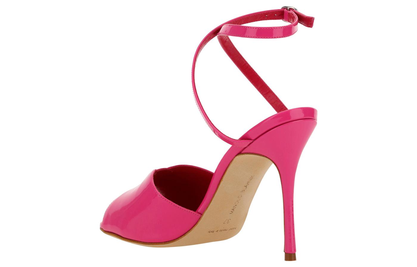 Shop (W) Manolo Blahnik Gesper Toe Bulat Slide 'Fashion Pink' 123-2189-6713