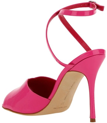 (Women) Manolo Blahnik Buckle Round Toe Slide 'Pink Fashion' 123-2189-6713 Shop (Women) Manolo Blahnik Buckle Round Toe Slide 'Pink Fashion' 123-2189-6713