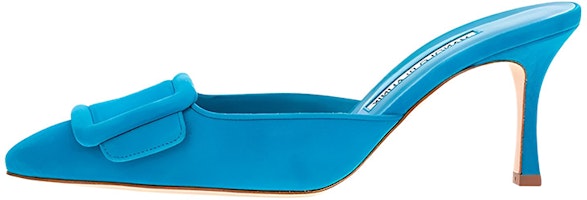 (Women) Manolo Blahnik Buckle Suede High Heels 'Blue' 9XX-0247-4367 (Women) Manolo Blahnik Buckle Suede High Heels 'Blue' 9XX-0247-4367