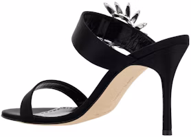 Purchase (W) Manolo Blahnik 高跟黑色小牛皮时尚穆勒鞋 10cm 123-2154-0015