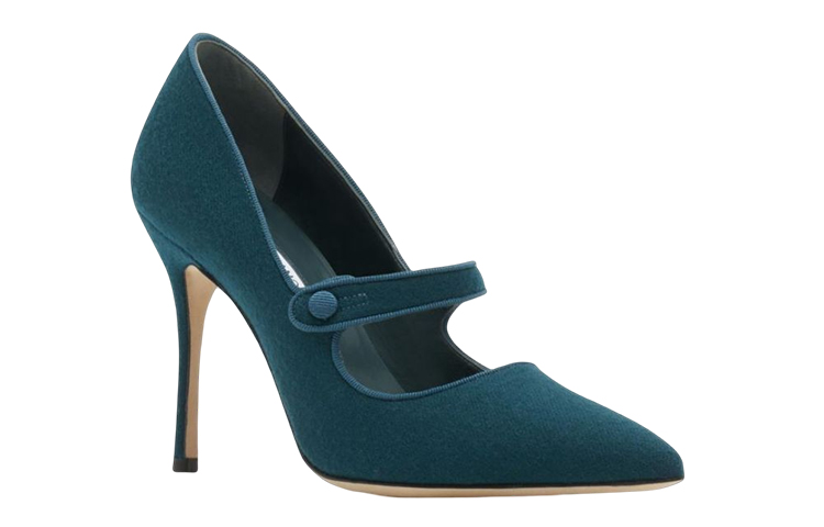 (W) Manolo Blahnik Camparinew 'Navy Wool' 圖 3