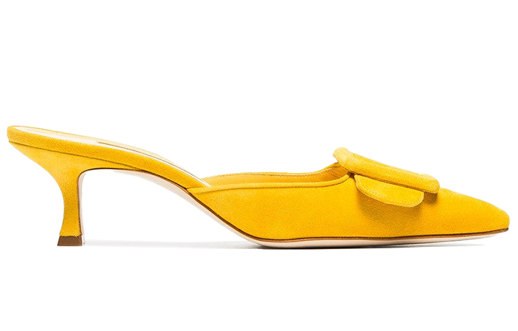 (W) Manolo Blahnik Canvas Slipper 'Yellow' 圖 2