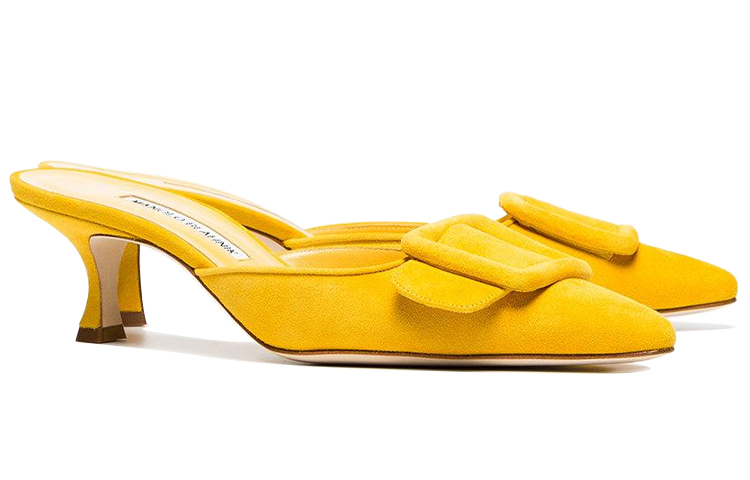 (W) Manolo Blahnik Canvas Slipper 'Yellow' 圖 3