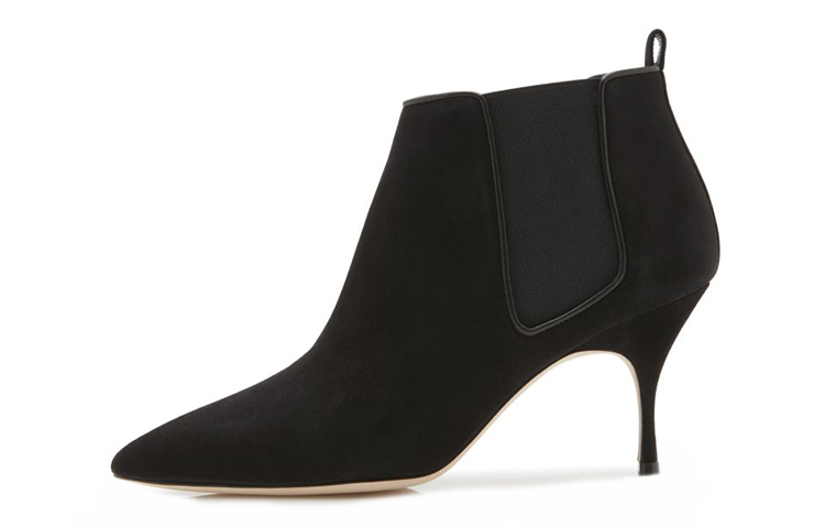 (Women) Manolo Blahnik Chelsea Boot 'Black Suede' 9XX-0773-0004