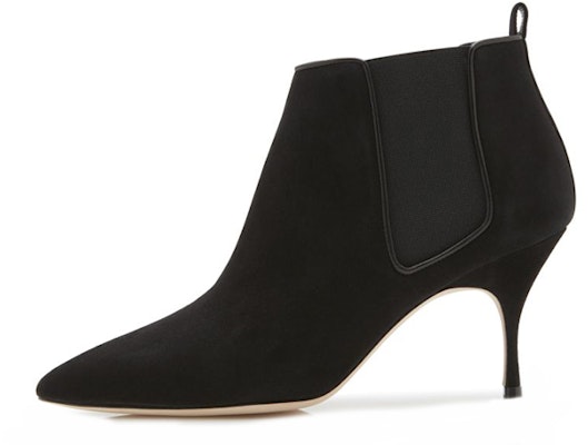 (Women) Manolo Blahnik Chelsea Boot 'Black Suede' 9XX-0773-0004 Buy (Women) Manolo Blahnik Chelsea Boot 'Black Suede' 9XX-0773-0004