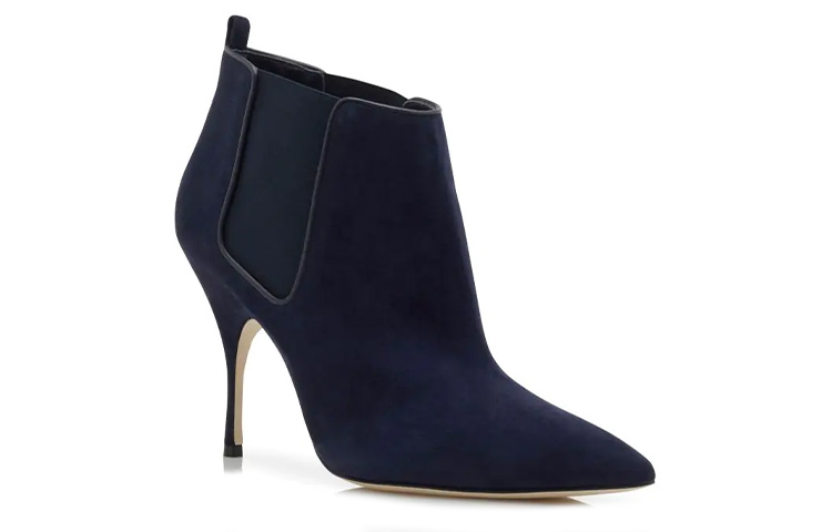 (W) Manolo Blahnik Chelsea Boot 'Navy Suede' 圖 2