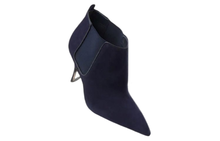 (W) Manolo Blahnik Chelsea Boot 'Navy Suede' 圖 3
