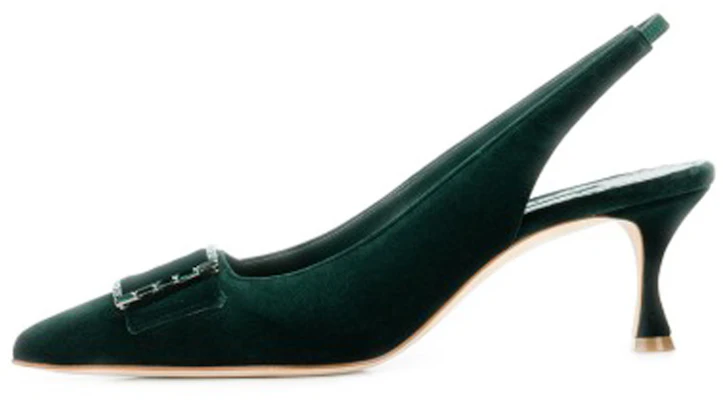 (W) Manolo Blahnik Dolores Slingback Tacones 'Verdes' 3190991-3011 Buy (W) Manolo Blahnik Dolores Slingback Tacones 'Verdes' 3190991-3011