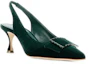 Order (W) Manolo Blahnik Dolores Slingback Tacones 'Verdes' 3190991-3011
