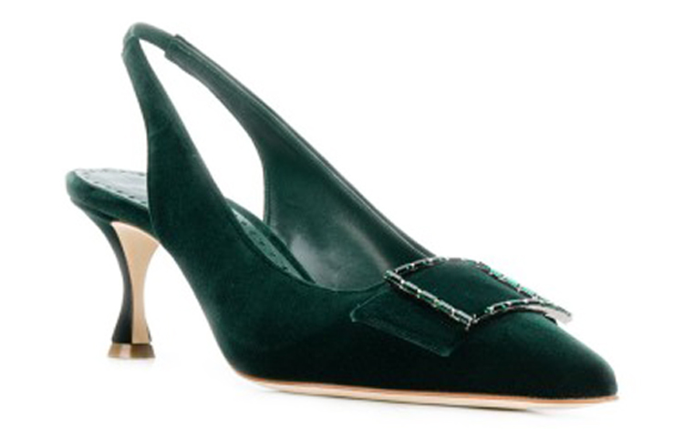 Order (W) マノロブラニク ドロレス スリングバック (グリーン) 3190991-3011