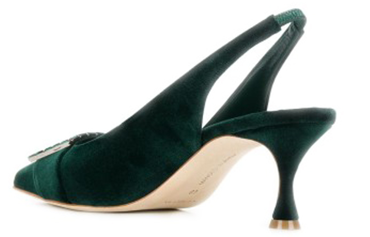 Lookbook (W) Manolo Blahnik Dolores Slingback Tacones 'Verdes' 3190991-3011