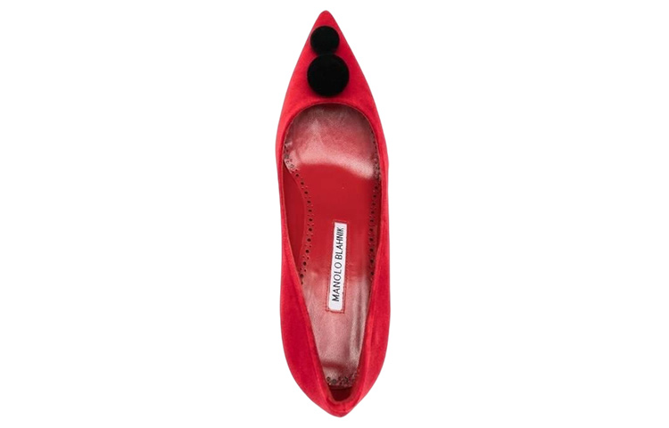 Shop (W) マノロブラニク レディース フェイクスエード スリッポン スティレット 'レッドファッション' 322-2334-6208 322-2334-6208