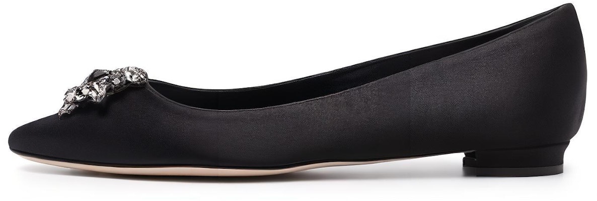 (W) Manolo Blahnik Plana 'Cristal Negro' 321-1714-0008 Buy (W) Manolo Blahnik Plana 'Cristal Negro' 321-1714-0008