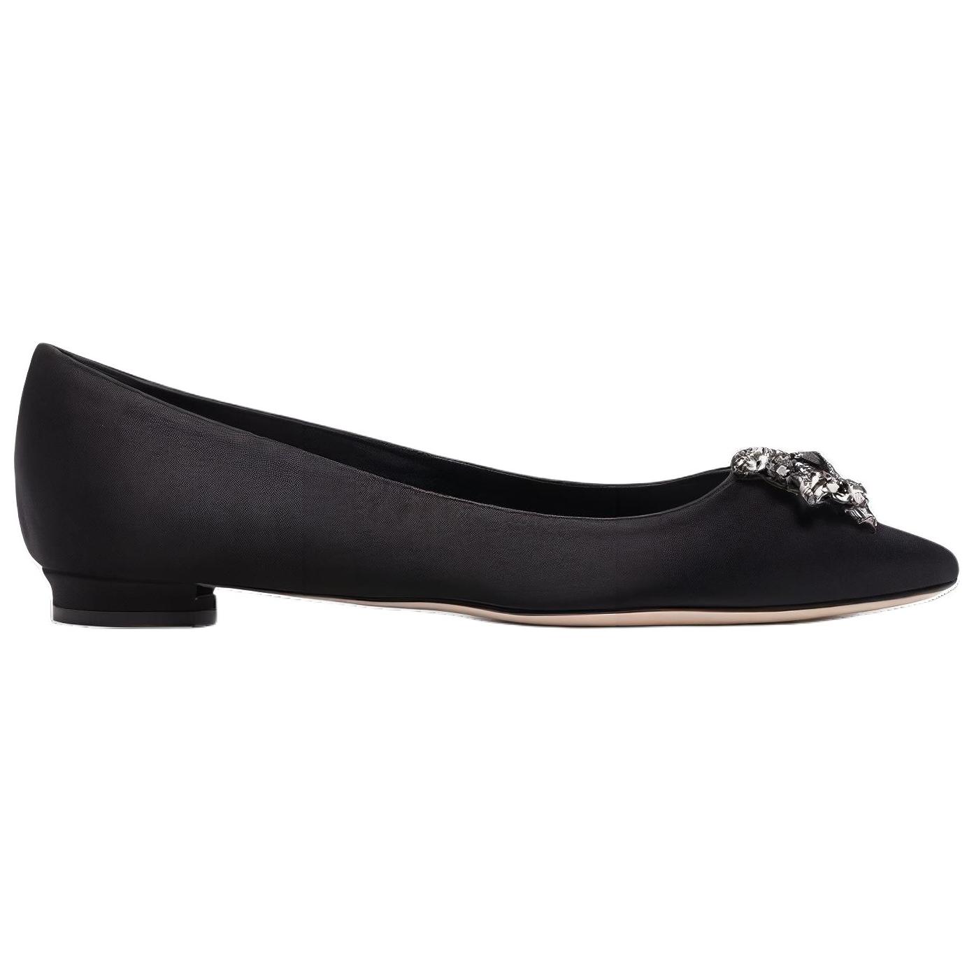 (W) Manolo Blahnik Flat 'Black Crystal' 圖 2
