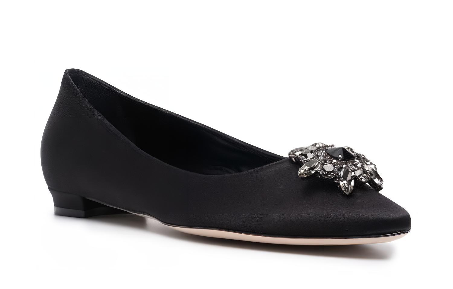 (W) Manolo Blahnik Flat 'Black Crystal' 圖 3