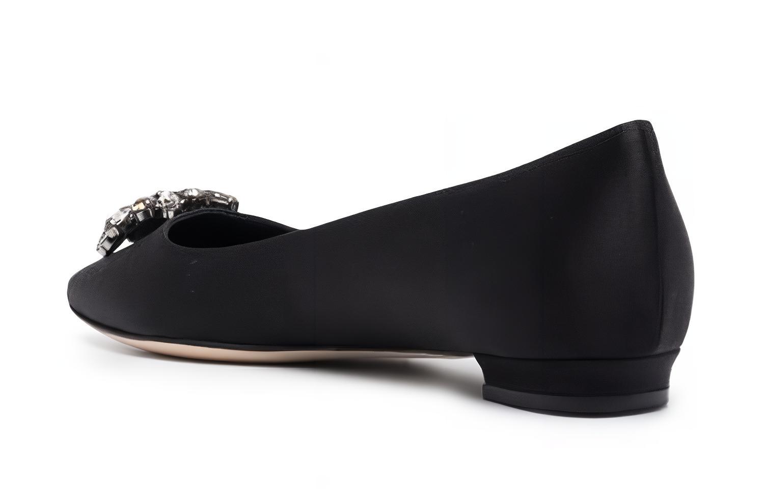 (W) Manolo Blahnik Flat 'Black Crystal' 圖 4
