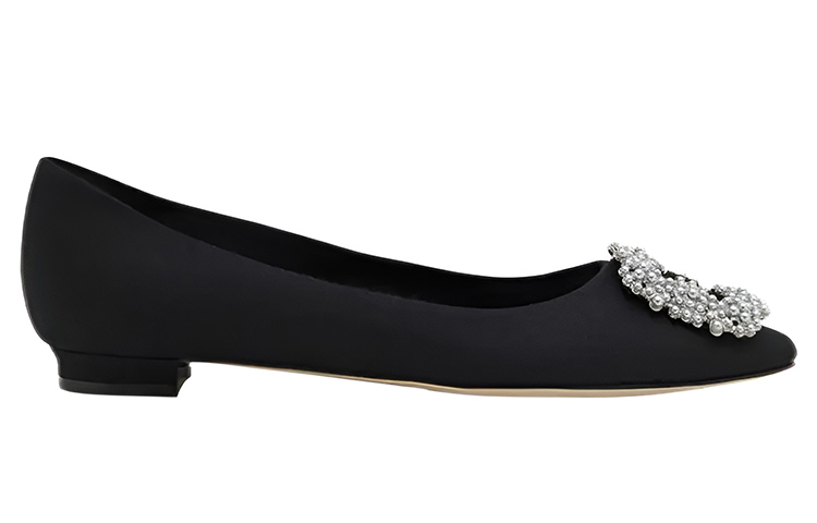 (W) Manolo Blahnik Flat 'Black Pearl Buckle' 圖 2