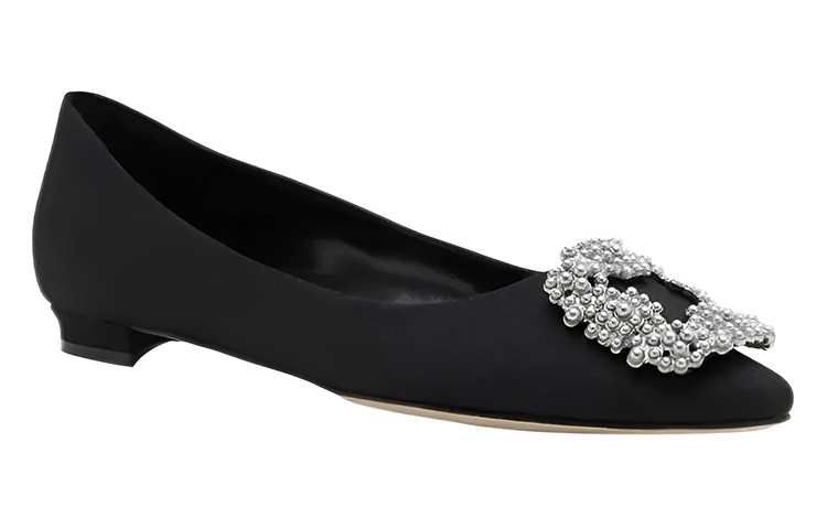 (W) Manolo Blahnik Flat 'Black Pearl Buckle' 圖 4