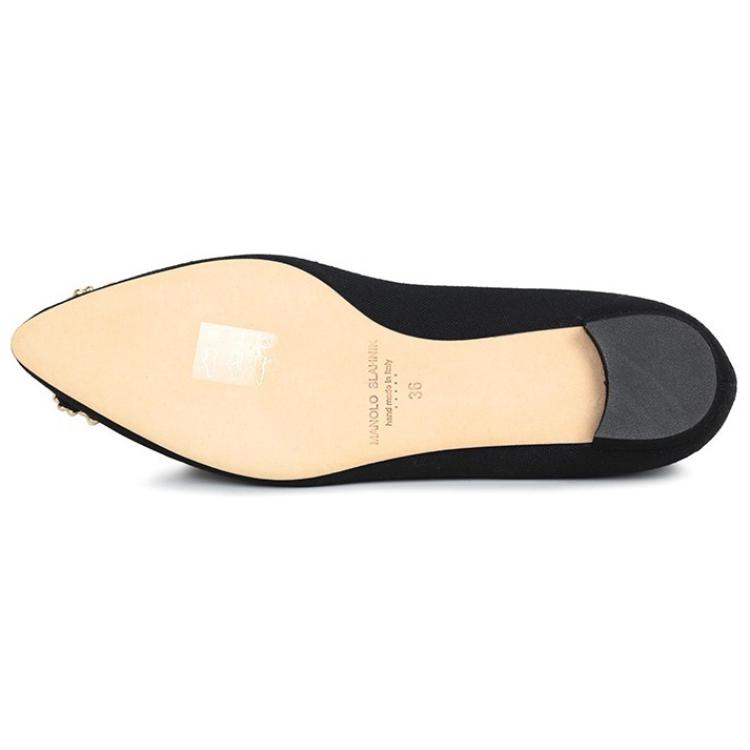 (W) Manolo Blahnik Flat 'Black Pearl Buckle' 圖 5