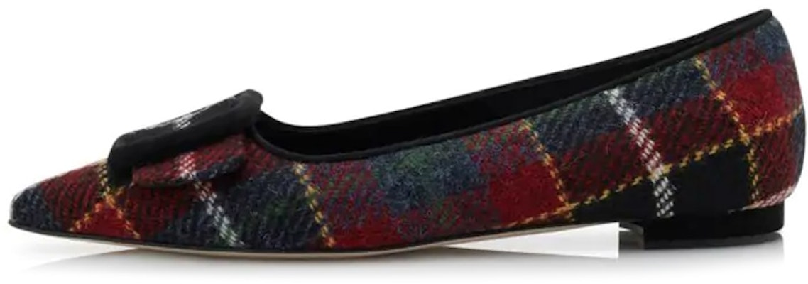(W) Manolo Blahnik Flat 'Hitam Merah Plaid' 322-2213-0001 Buy (W) Manolo Blahnik Flat 'Hitam Merah Plaid' 322-2213-0001