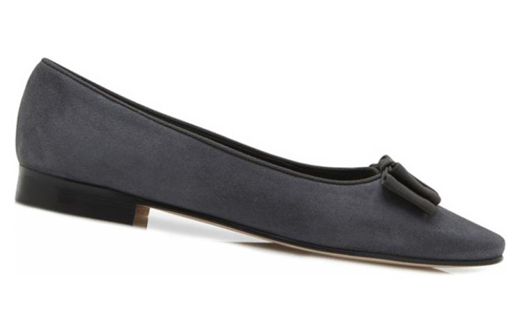 (W) Manolo Blahnik Flat 'Dark Grey Bow' 圖 2