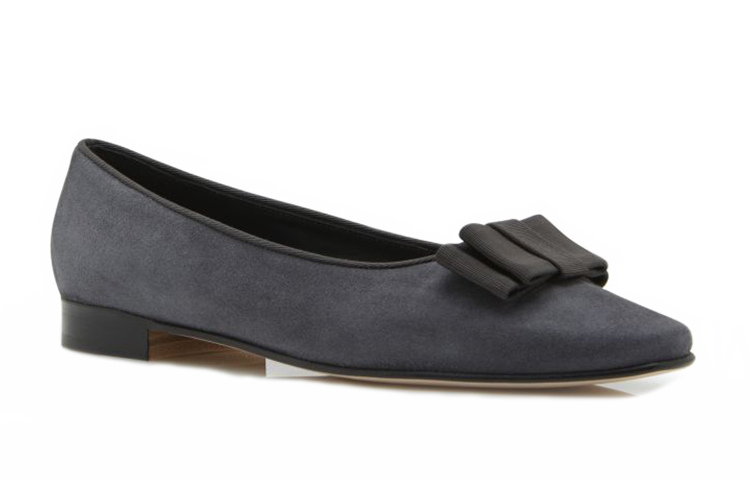 (W) Manolo Blahnik Flat 'Dark Grey Bow' 圖 3