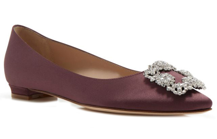 (W) Manolo Blahnik Flat 'Deep Purple Jewel Buckle' 圖 2