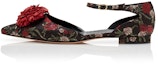 Buy (W) Manolo Blahnik Flat 'Floral Jacquard Hitam' 421-0982-0001