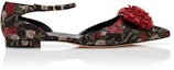 Order (W) Manolo Blahnik Flat 'Floral Jacquard Hitam' 421-0982-0001