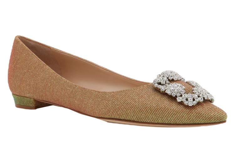 (W) Manolo Blahnik Flat 'Gold Sequin' 圖 3
