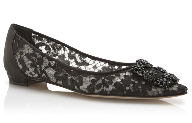 (W) Manolo Blahnik Flat 'Jewel Buckle Black' 圖 3