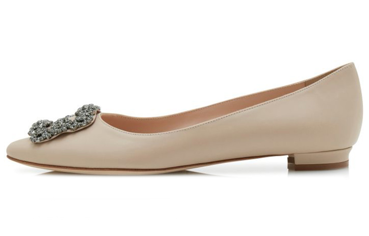 Buy (W) Manolo Blahnik Flat 'Coklat Muda Manik Gesper' 121-1657-0002